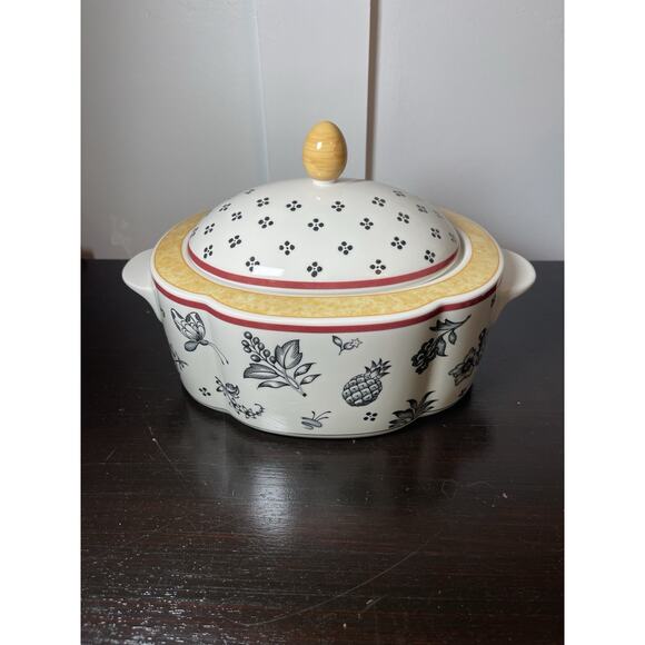 Villeroy & Boch Plantation Switch 5 Silma Oval Covered Vegetable Dish Bow 8 1/2" - Picture 5 of 16